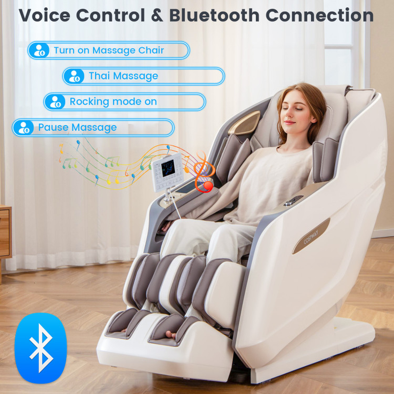 Therapy 36 3D SL-Track Massage Chair with Air Compression, Waist & Calf Heat, and Foot Rollers