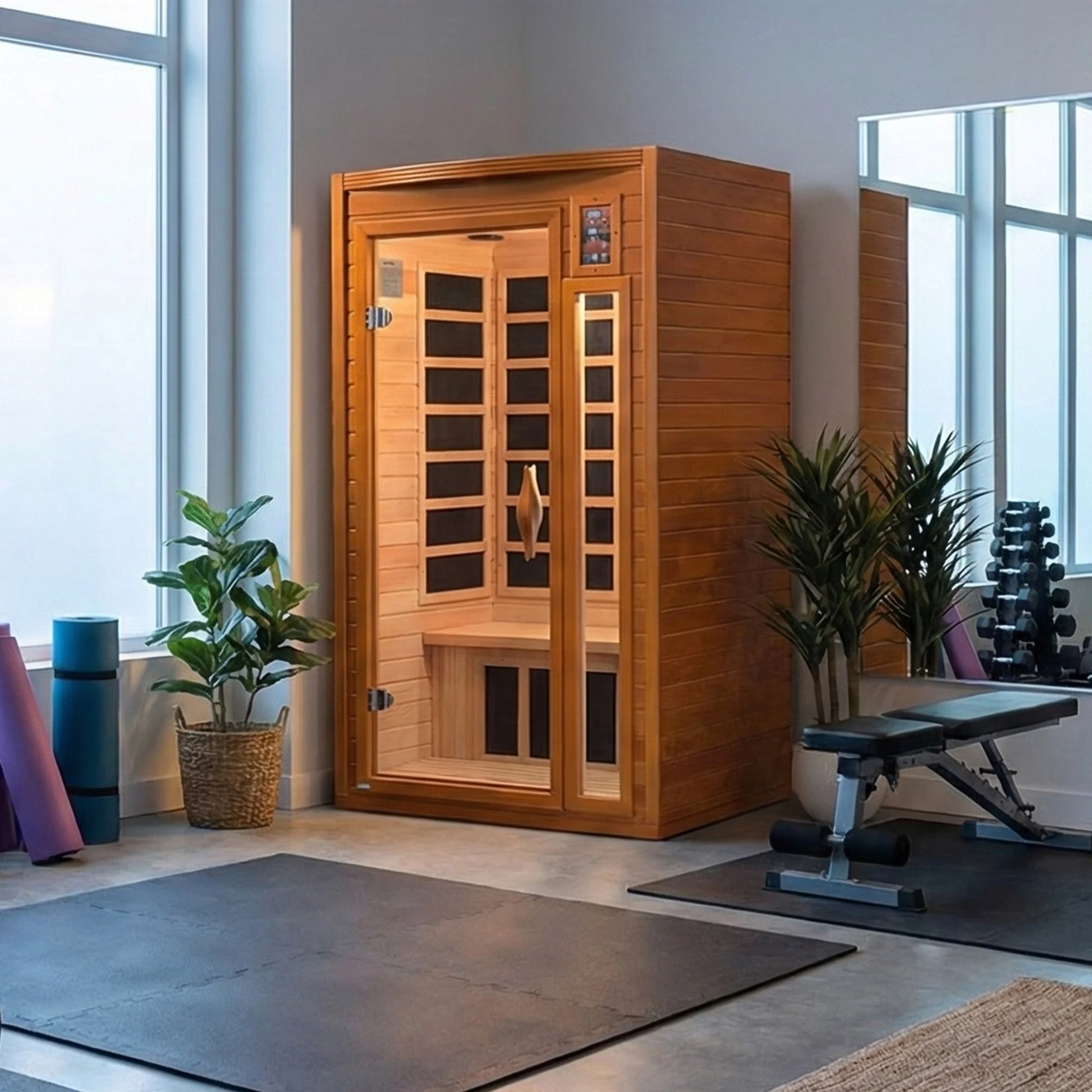 Barcelona 1- to 2-Person Low EMF FAR Infrared Home Sauna