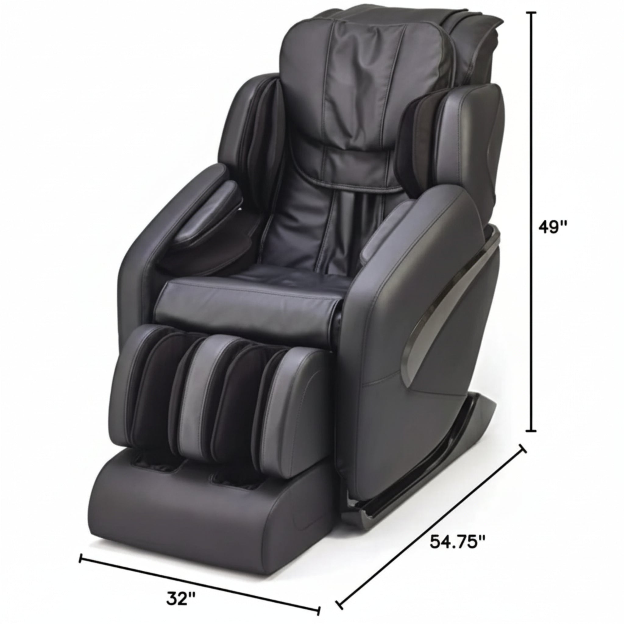 Jin L-Track Deluxe Zero Gravity Full-Body Massage Chair with Lumbar, Forearm & Calf Heat and Shiatsu-Style Calf Massage